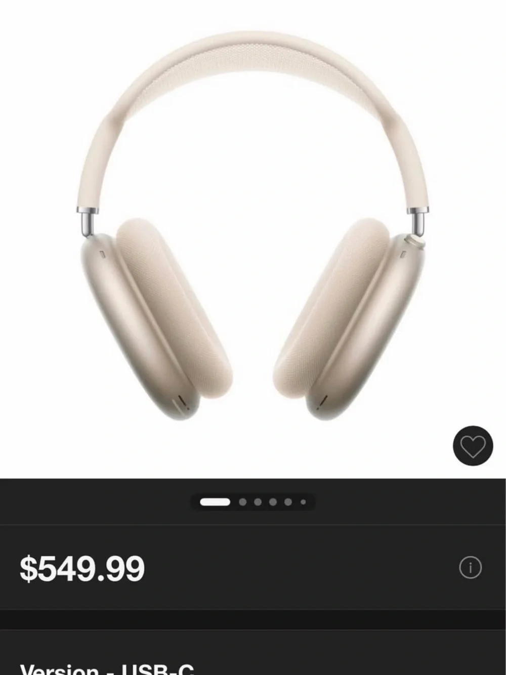 Apple AirPods Max Over-Ear Headphones